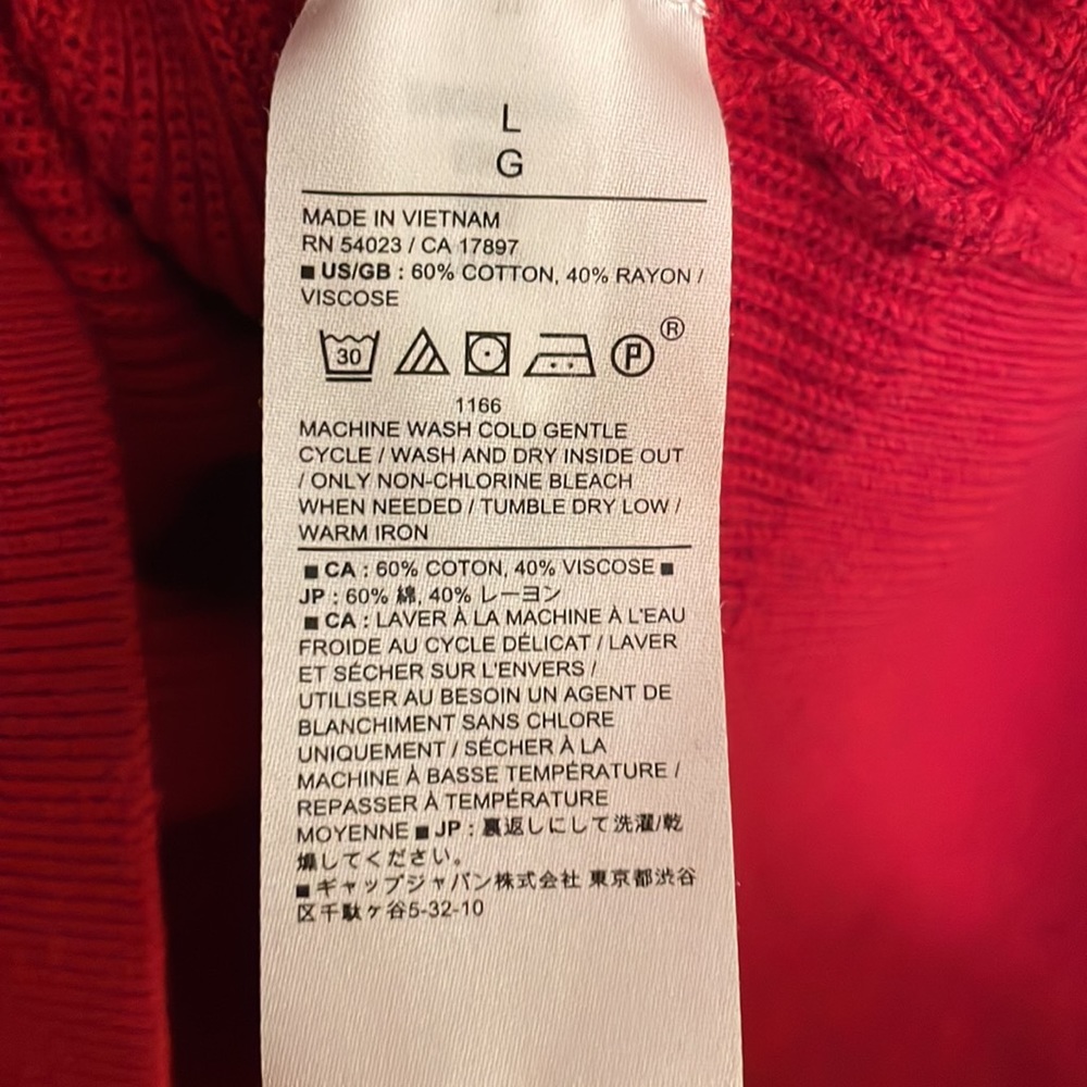 Large Banana Republic Red Wrap Sweater - Picture 6 of 6